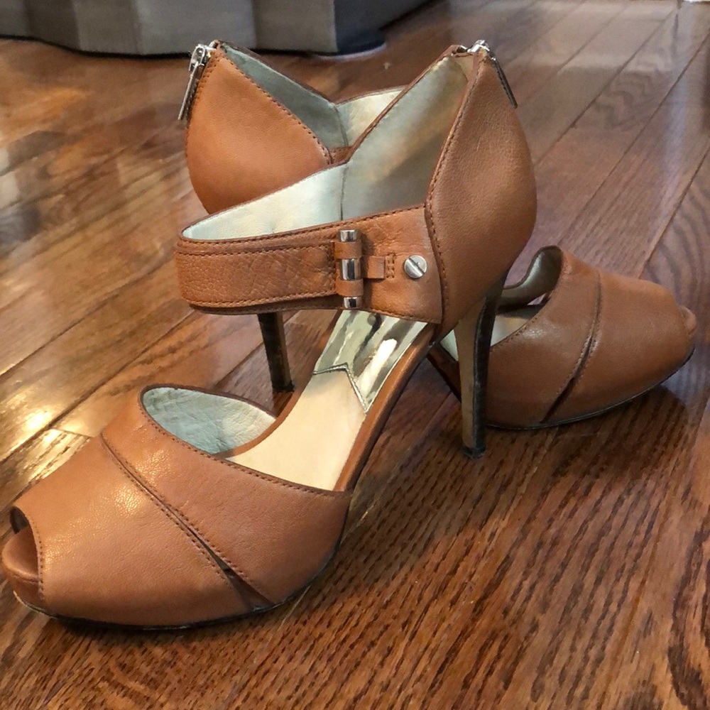 Women’s Michael Kors Brown Leather Heels